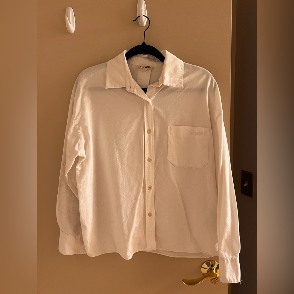 Djerf Avenue Breezy Shirt White
